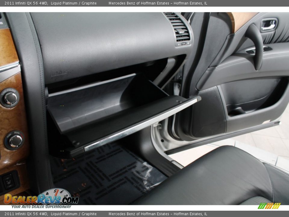 2011 Infiniti QX 56 4WD Liquid Platinum / Graphite Photo #23