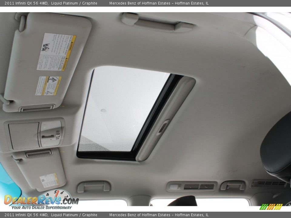 2011 Infiniti QX 56 4WD Liquid Platinum / Graphite Photo #26