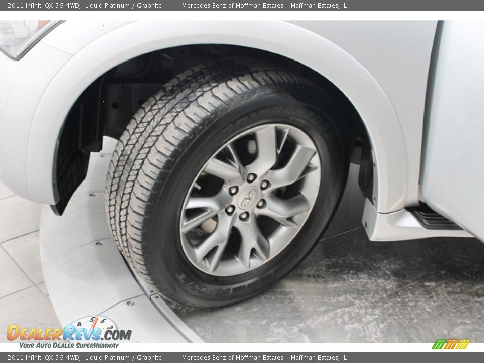 2011 Infiniti QX 56 4WD Liquid Platinum / Graphite Photo #29