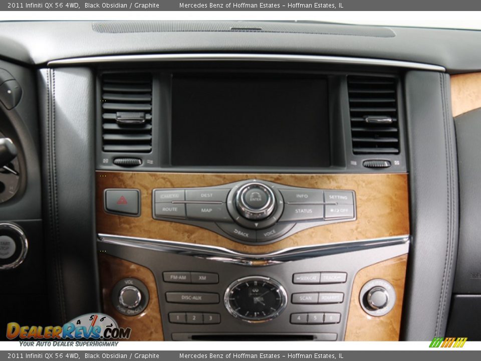 2011 Infiniti QX 56 4WD Black Obsidian / Graphite Photo #10