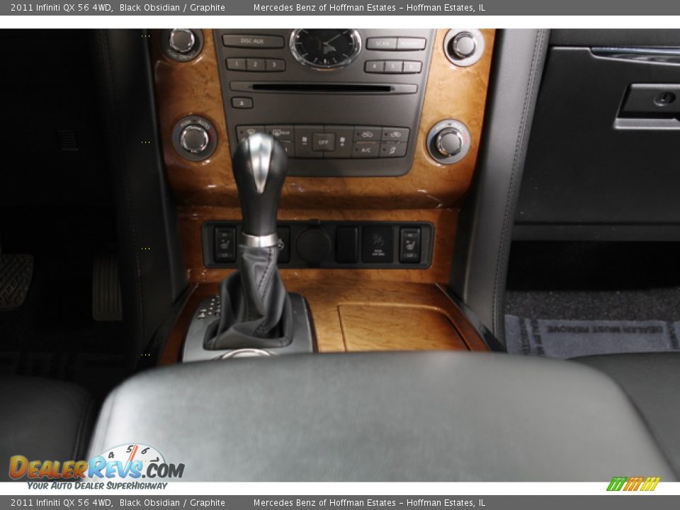2011 Infiniti QX 56 4WD Black Obsidian / Graphite Photo #11