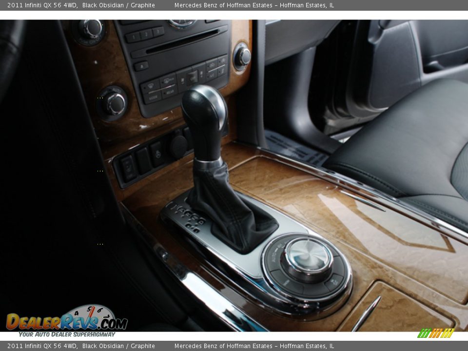 2011 Infiniti QX 56 4WD Black Obsidian / Graphite Photo #12