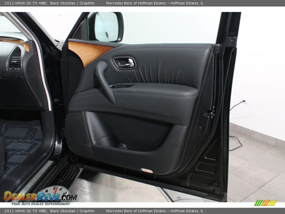 2011 Infiniti QX 56 4WD Black Obsidian / Graphite Photo #13