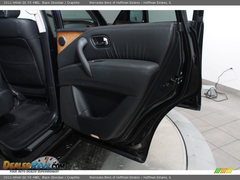 2011 Infiniti QX 56 4WD Black Obsidian / Graphite Photo #14