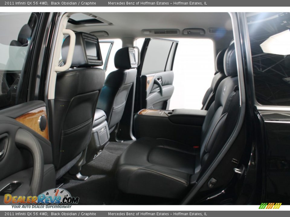 2011 Infiniti QX 56 4WD Black Obsidian / Graphite Photo #19