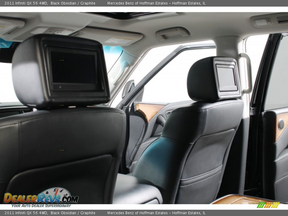 2011 Infiniti QX 56 4WD Black Obsidian / Graphite Photo #20