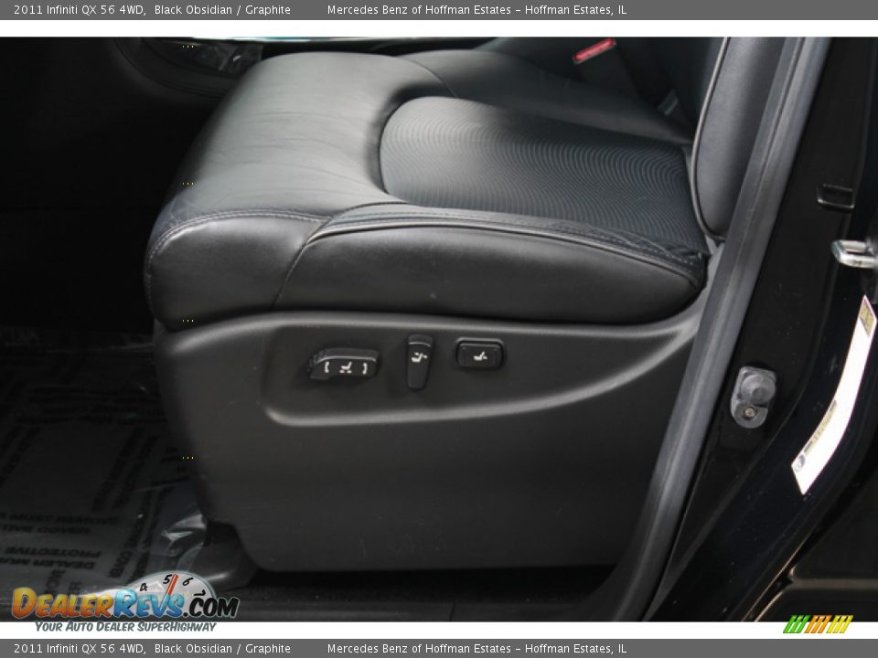2011 Infiniti QX 56 4WD Black Obsidian / Graphite Photo #21