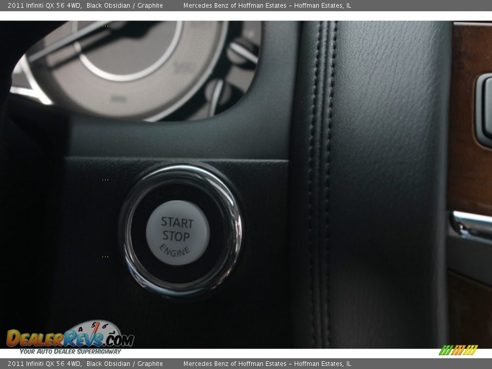 2011 Infiniti QX 56 4WD Black Obsidian / Graphite Photo #22