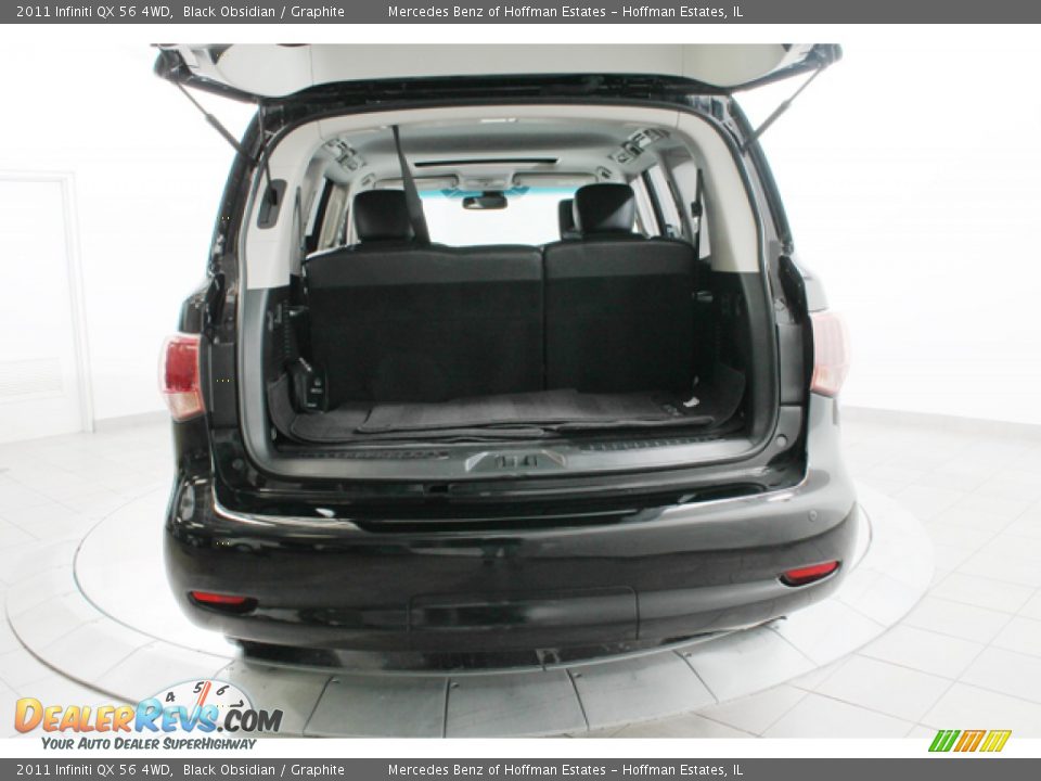 2011 Infiniti QX 56 4WD Black Obsidian / Graphite Photo #25