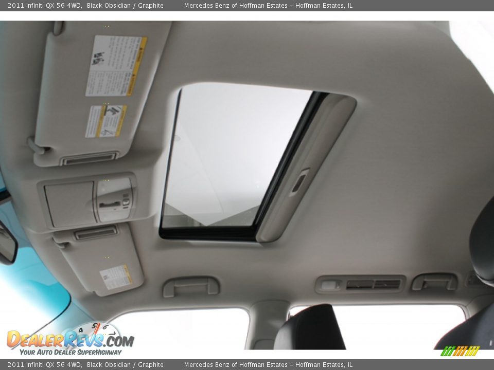 2011 Infiniti QX 56 4WD Black Obsidian / Graphite Photo #26
