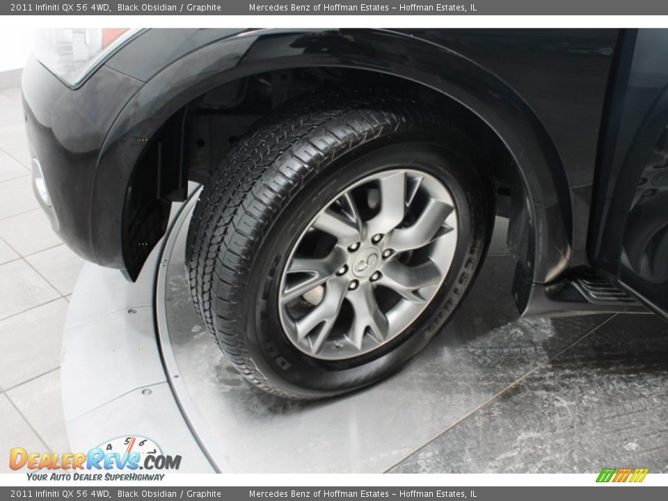 2011 Infiniti QX 56 4WD Black Obsidian / Graphite Photo #29