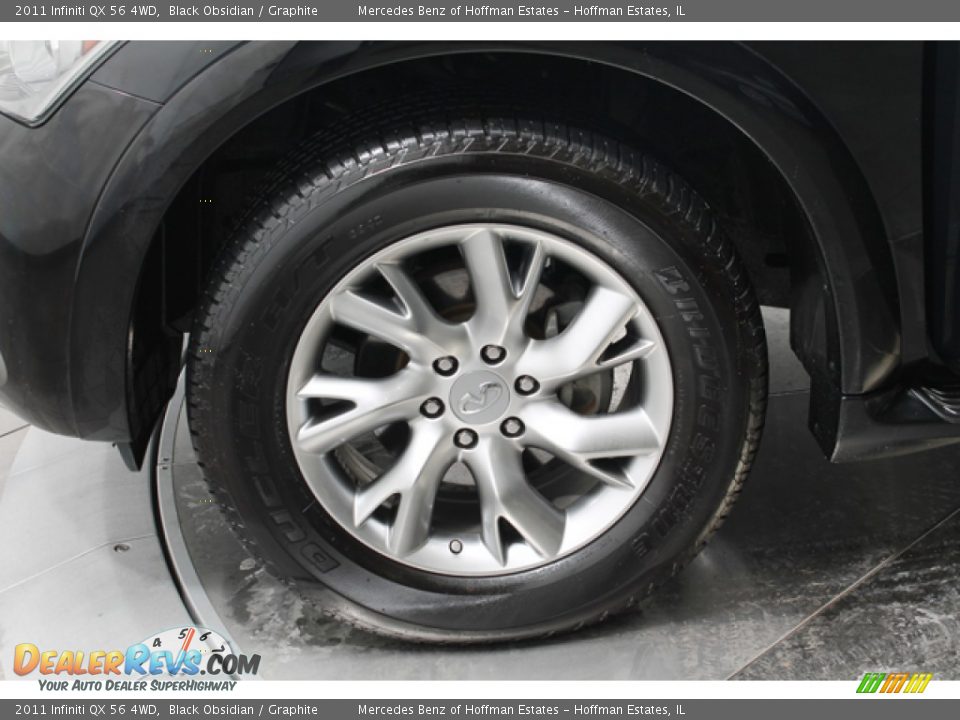 2011 Infiniti QX 56 4WD Black Obsidian / Graphite Photo #30