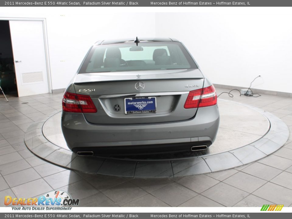 2011 Mercedes-Benz E 550 4Matic Sedan Palladium Silver Metallic / Black Photo #4