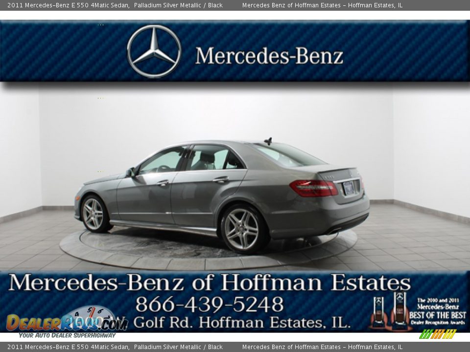 2011 Mercedes-Benz E 550 4Matic Sedan Palladium Silver Metallic / Black Photo #5