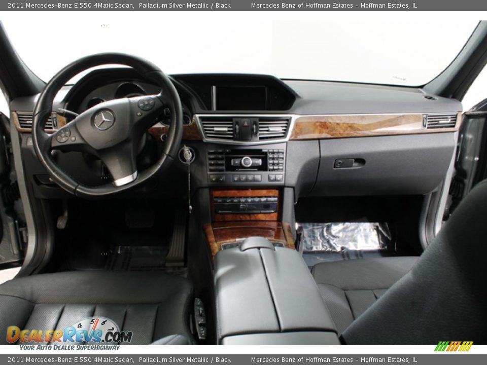 2011 Mercedes-Benz E 550 4Matic Sedan Palladium Silver Metallic / Black Photo #6