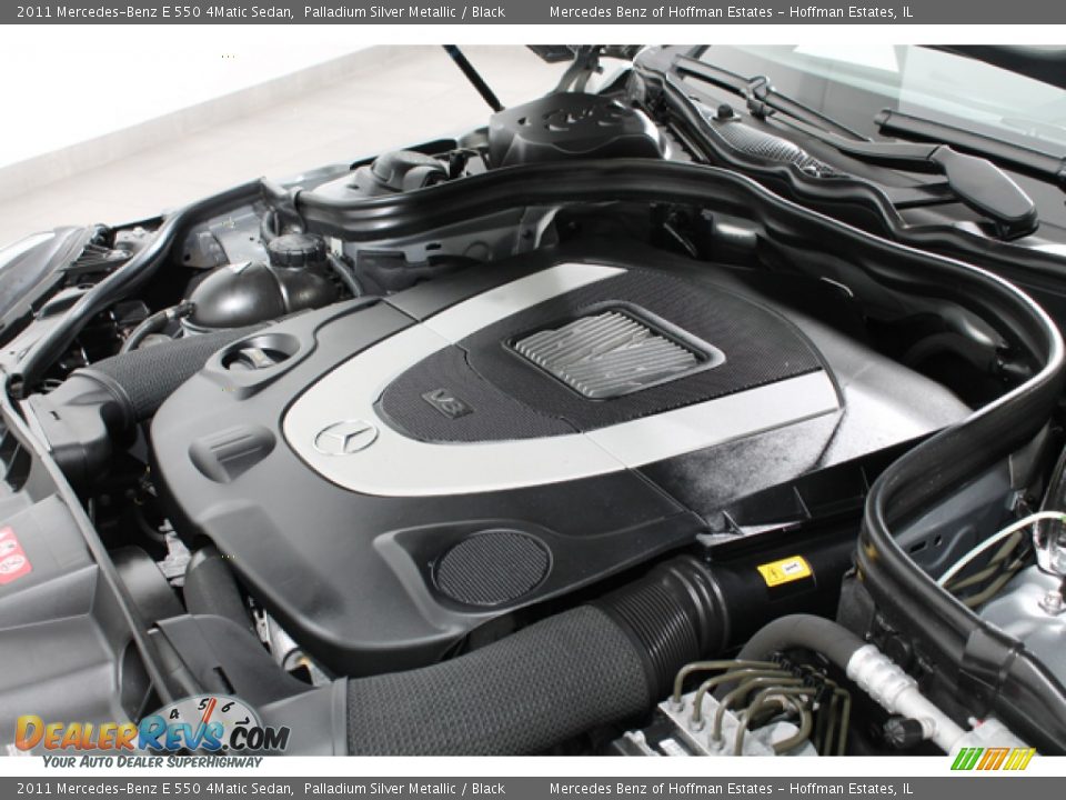 2011 Mercedes-Benz E 550 4Matic Sedan Palladium Silver Metallic / Black Photo #24