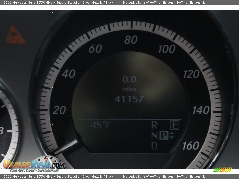 2011 Mercedes-Benz E 550 4Matic Sedan Palladium Silver Metallic / Black Photo #25