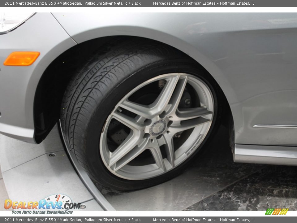 2011 Mercedes-Benz E 550 4Matic Sedan Palladium Silver Metallic / Black Photo #26