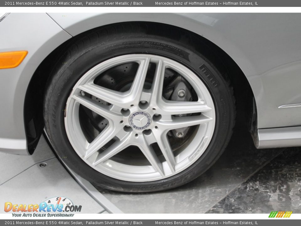 2011 Mercedes-Benz E 550 4Matic Sedan Palladium Silver Metallic / Black Photo #27