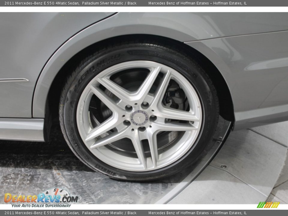 2011 Mercedes-Benz E 550 4Matic Sedan Palladium Silver Metallic / Black Photo #30