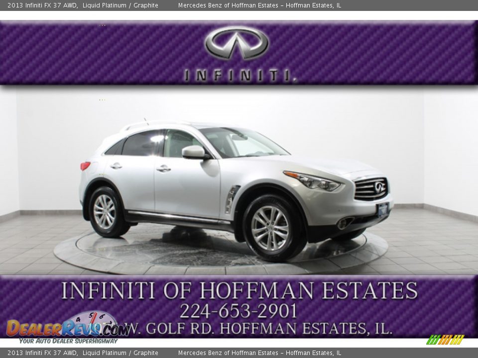 2013 Infiniti FX 37 AWD Liquid Platinum / Graphite Photo #1