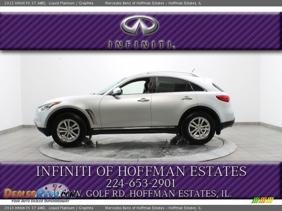 2013 Infiniti FX 37 AWD Liquid Platinum / Graphite Photo #2