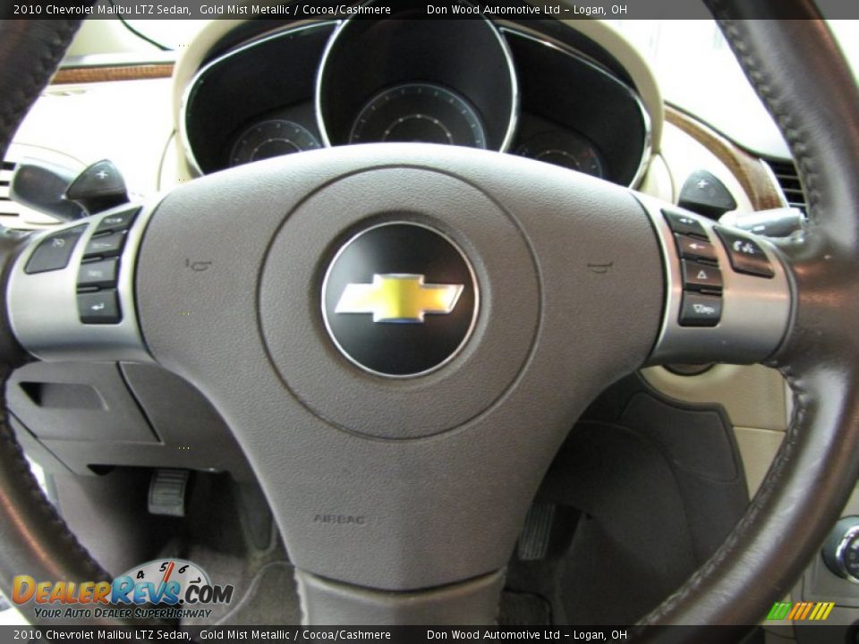 2010 Chevrolet Malibu LTZ Sedan Gold Mist Metallic / Cocoa/Cashmere Photo #14