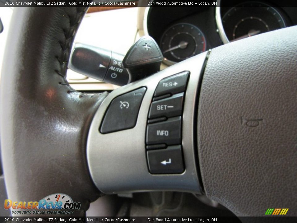 2010 Chevrolet Malibu LTZ Sedan Gold Mist Metallic / Cocoa/Cashmere Photo #15
