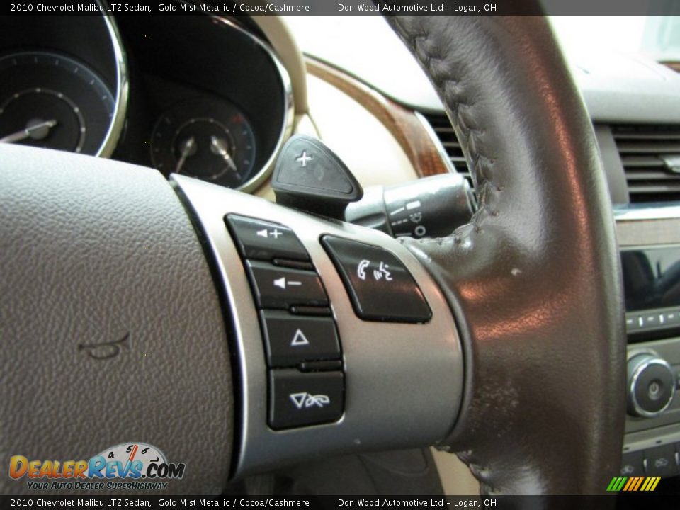 2010 Chevrolet Malibu LTZ Sedan Gold Mist Metallic / Cocoa/Cashmere Photo #16