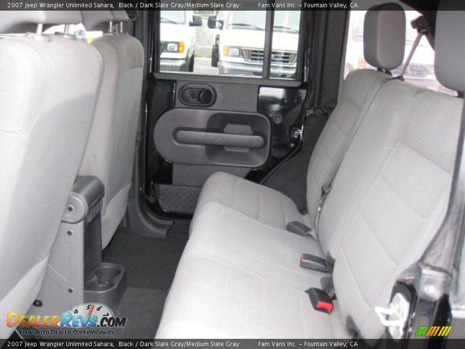 2007 Jeep Wrangler Unlimited Sahara Black / Dark Slate Gray/Medium Slate Gray Photo #7