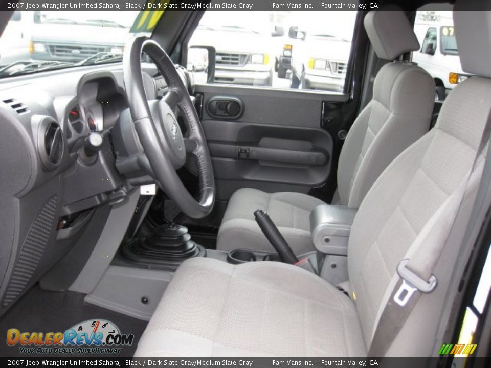 2007 Jeep Wrangler Unlimited Sahara Black / Dark Slate Gray/Medium Slate Gray Photo #8