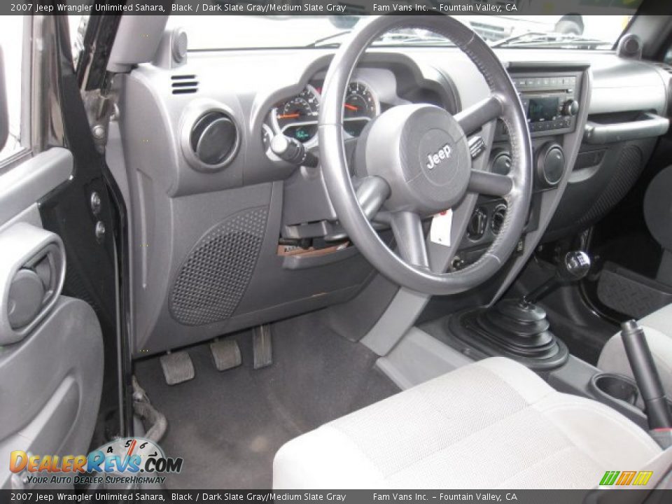 2007 Jeep Wrangler Unlimited Sahara Black / Dark Slate Gray/Medium Slate Gray Photo #9