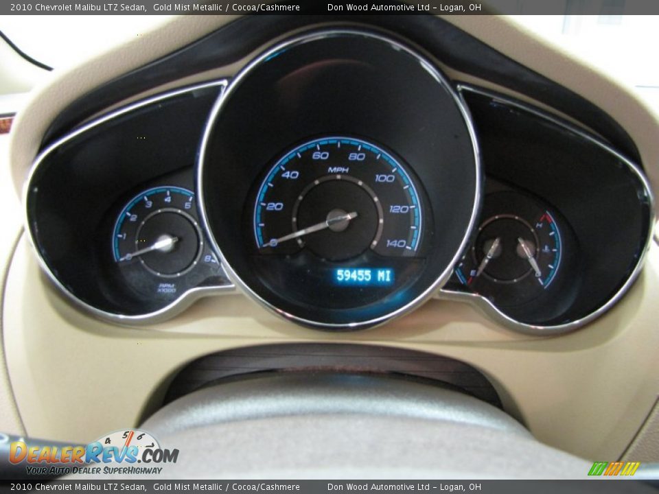 2010 Chevrolet Malibu LTZ Sedan Gold Mist Metallic / Cocoa/Cashmere Photo #19