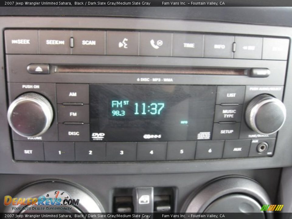 2007 Jeep Wrangler Unlimited Sahara Black / Dark Slate Gray/Medium Slate Gray Photo #10