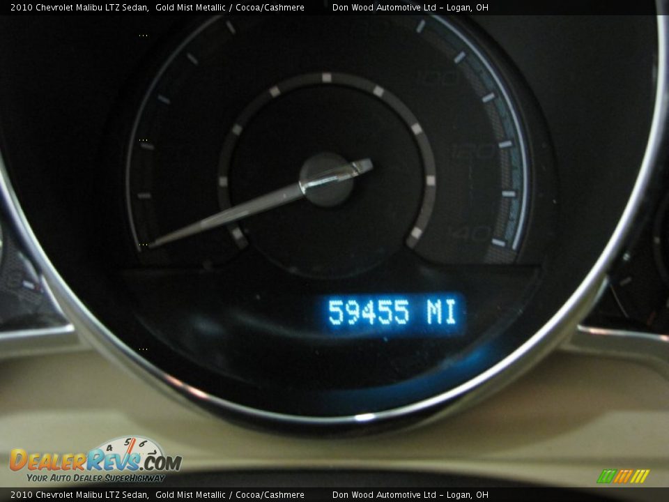 2010 Chevrolet Malibu LTZ Sedan Gold Mist Metallic / Cocoa/Cashmere Photo #20