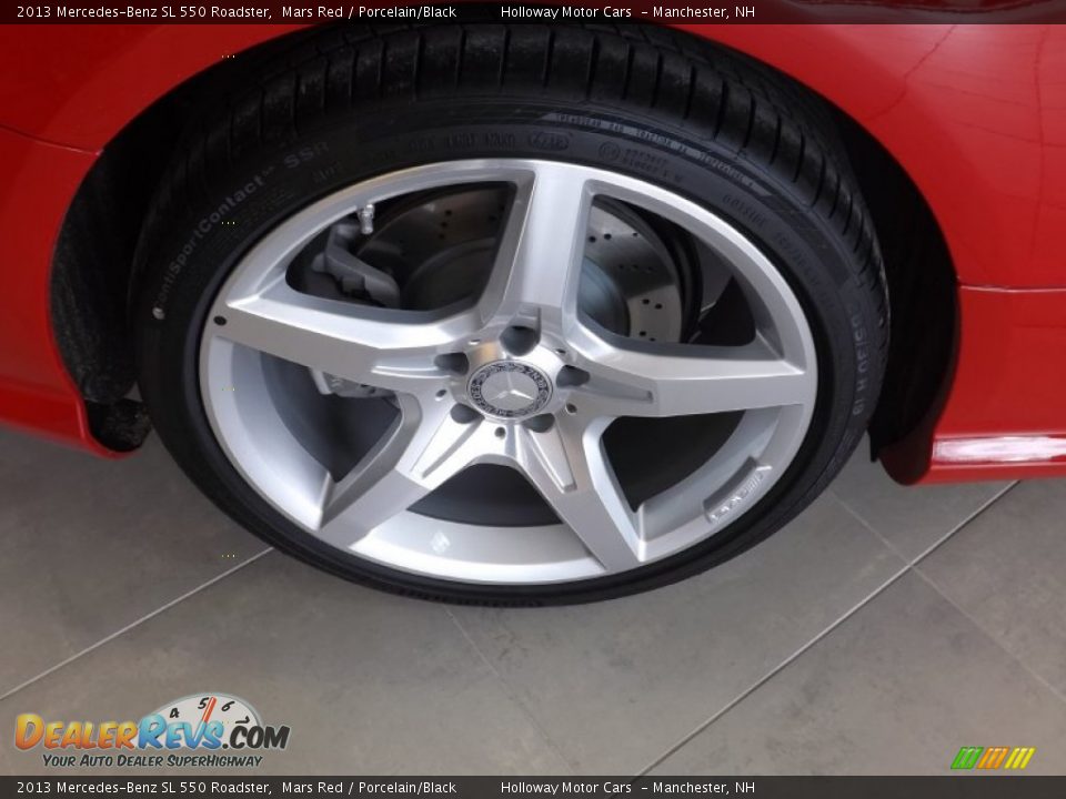 2013 Mercedes-Benz SL 550 Roadster Mars Red / Porcelain/Black Photo #5