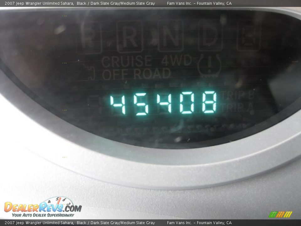 2007 Jeep Wrangler Unlimited Sahara Black / Dark Slate Gray/Medium Slate Gray Photo #13