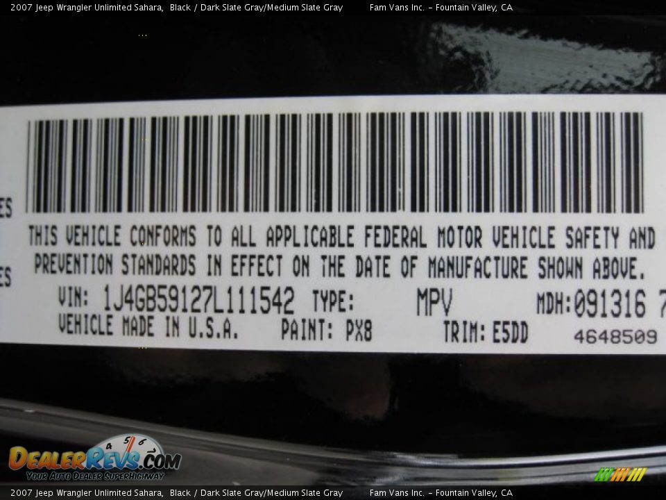 2007 Jeep Wrangler Unlimited Sahara Black / Dark Slate Gray/Medium Slate Gray Photo #14