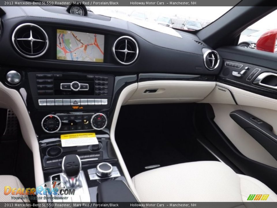2013 Mercedes-Benz SL 550 Roadster Mars Red / Porcelain/Black Photo #9