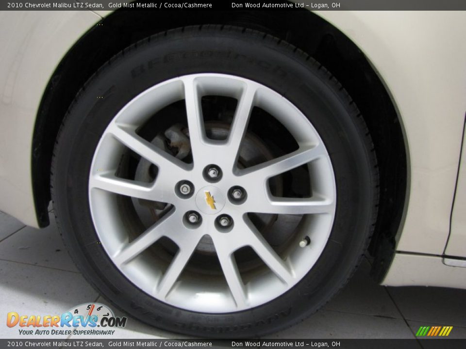 2010 Chevrolet Malibu LTZ Sedan Gold Mist Metallic / Cocoa/Cashmere Photo #27