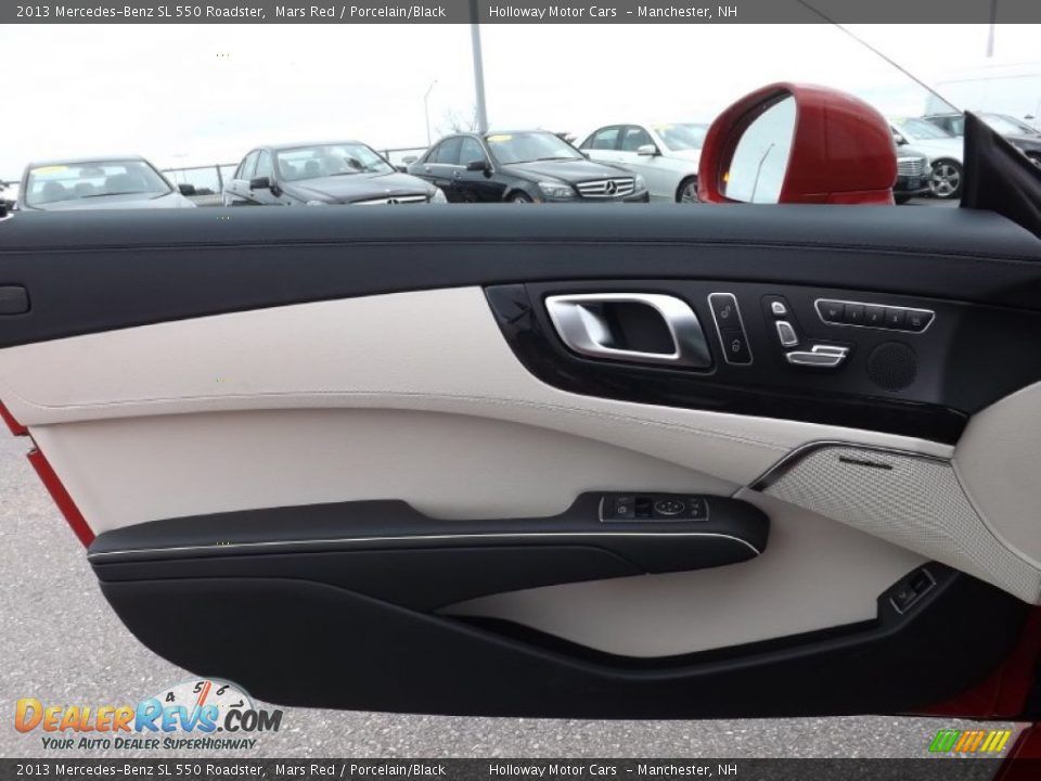 2013 Mercedes-Benz SL 550 Roadster Mars Red / Porcelain/Black Photo #11