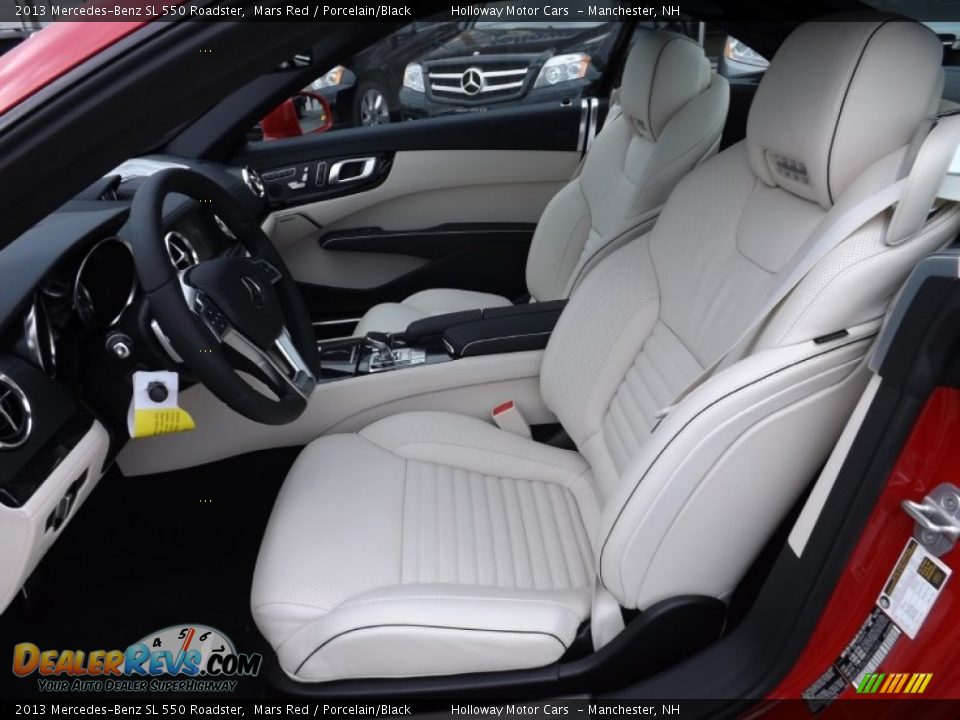 2013 Mercedes-Benz SL 550 Roadster Mars Red / Porcelain/Black Photo #12