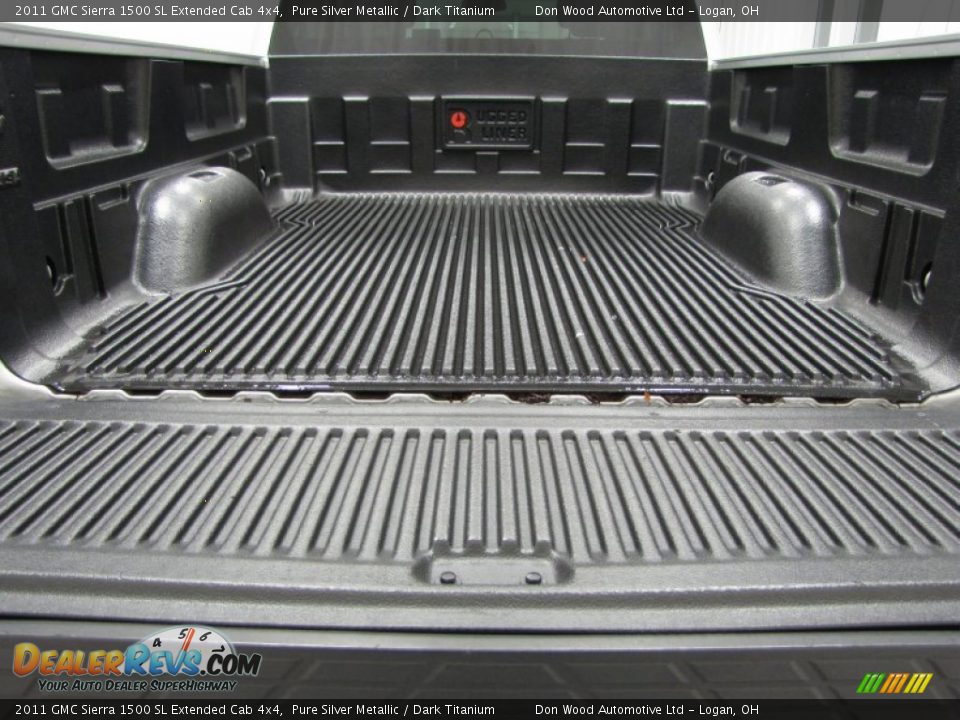 2011 GMC Sierra 1500 SL Extended Cab 4x4 Pure Silver Metallic / Dark Titanium Photo #3