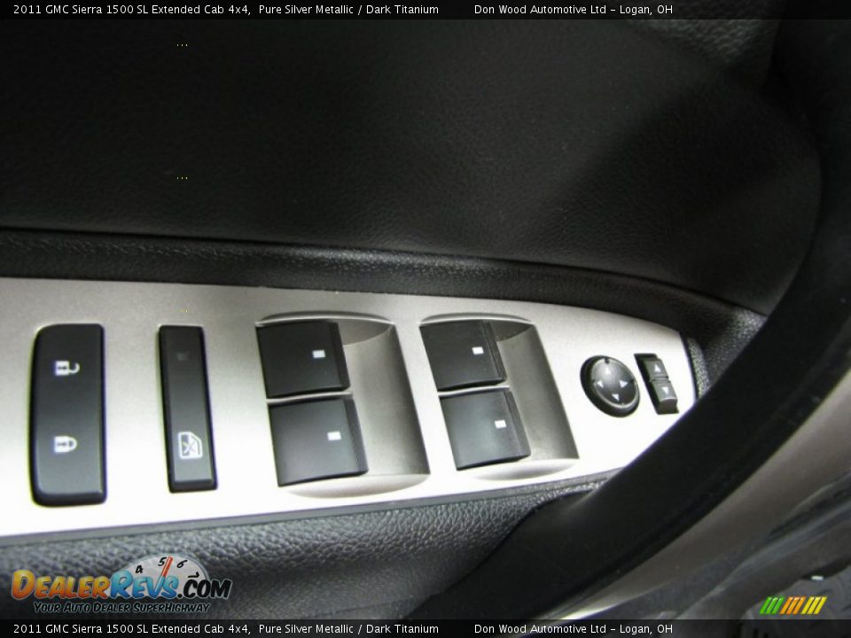 2011 GMC Sierra 1500 SL Extended Cab 4x4 Pure Silver Metallic / Dark Titanium Photo #10
