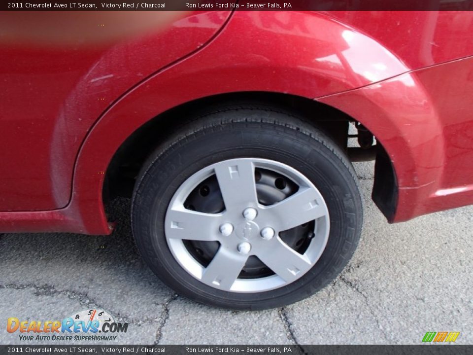 2011 Chevrolet Aveo LT Sedan Victory Red / Charcoal Photo #9
