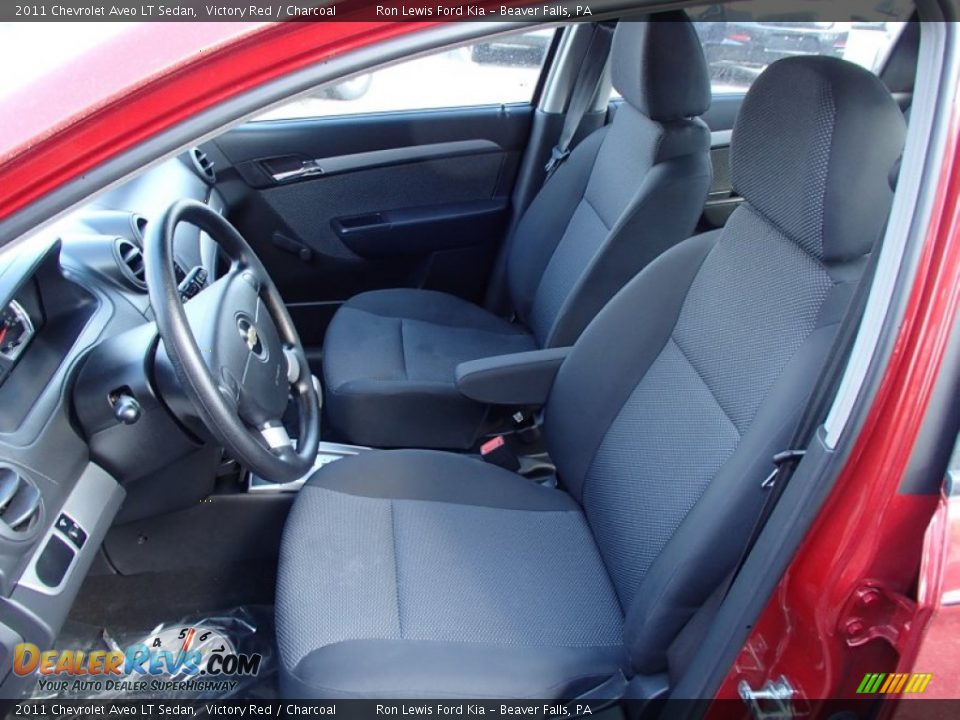 2011 Chevrolet Aveo LT Sedan Victory Red / Charcoal Photo #11