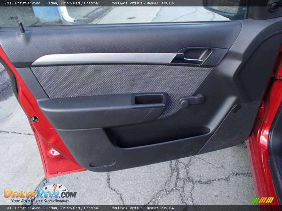 2011 Chevrolet Aveo LT Sedan Victory Red / Charcoal Photo #12