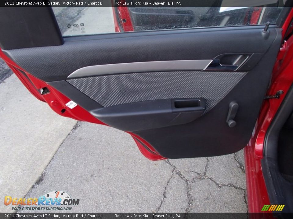 2011 Chevrolet Aveo LT Sedan Victory Red / Charcoal Photo #14