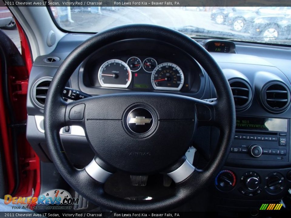 2011 Chevrolet Aveo LT Sedan Victory Red / Charcoal Photo #18