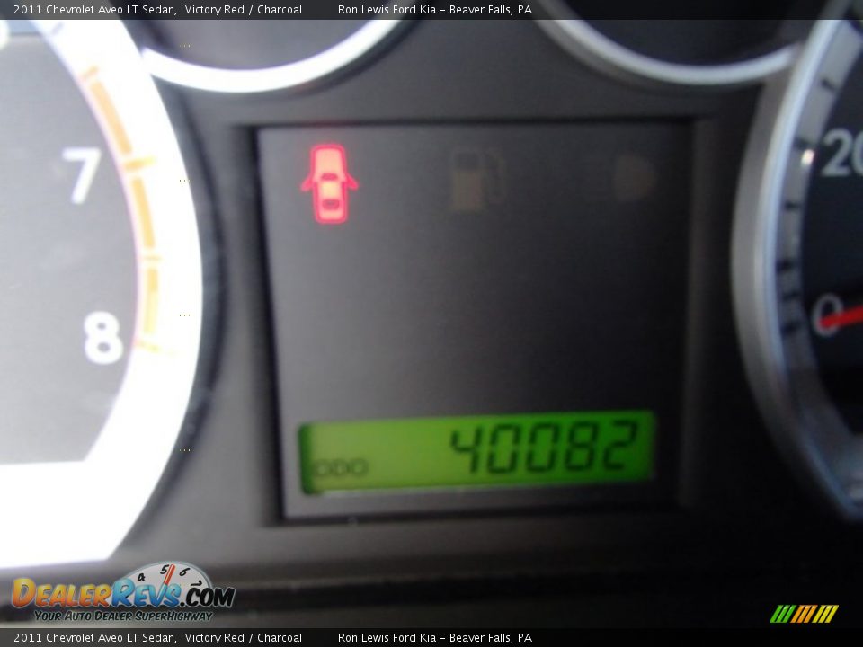 2011 Chevrolet Aveo LT Sedan Victory Red / Charcoal Photo #19